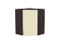 Шкаф верхний угловой Сканди (920х600х600) Graphite/Ivory Wood
