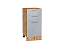 Шкаф нижний с 3-мя ящиками Валерия-М (816х400х478) Дуб Вотан/Серый металлик дождь светлый