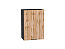 Шкаф верхний с 1-ой дверцей Флэт (716х500х318) Graphite/Wotan Oak 2S