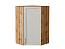 Шкаф верхний угловой Сканди (920х600х600) Дуб Вотан/Cappuccino Softwood