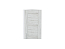 Шкаф верхний торцевой Лофт (716х300х306) Белый/Nordic Oak