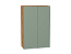 Шкаф верхний с 2-мя дверцами Фьюжн (920х600х320) Дуб Вотан/Silky Mint