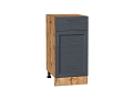 Шкаф нижний с 1-ой дверцей и ящиком Сканди (816х400х480) Дуб Вотан/graphite softwood