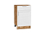 Шкаф нижний с 1-ой дверцей и ящиком Сканди (816х500х480) Дуб Вотан/White Softwood