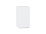 Шкаф верхний с 1-ой дверцей Фьюжн (716х400х320) Белый/Silky White