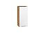 Шкаф верхний с 1-ой дверцей Валерия-М (716х300х318) Дуб Вотан/Белый глянец