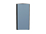 Шкаф верхний торцевой Фьюжн (920х300х306) Graphite/Silky Blue
