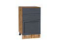 Шкаф нижний с 3-мя ящиками Сканди (816х500х480) Дуб Вотан/graphite softwood