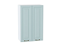 Шкаф верхний с 2-мя дверцами Ницца (920х600х318) Белый/Голубой