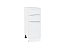 Шкаф нижний с 3-мя ящиками Фьюжн (816х300х480) Белый/Silky White