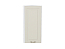 Шкаф верхний торцевой Ницца (920х300х304) Белый/Агат