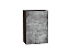 Шкаф верхний с 1-ой дверцей Флэт (716х500х318) Graphite/Temple Stone 2S