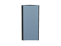 Шкаф верхний торцевой Фьюжн (920х300х306) graphite/silky blue