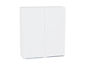 Шкаф верхний с 2-мя дверцами Фьюжн (920х800х320) Белый/silky white