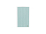 Шкаф верхний торцевой Прованс (716х300х304) Белый/Голубой